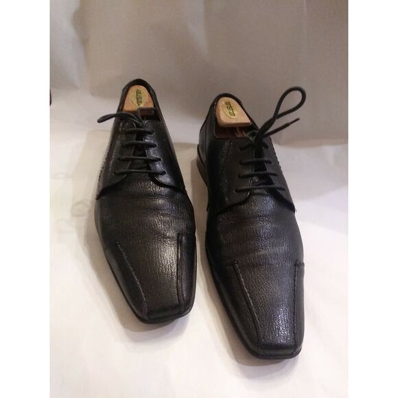 Lloyd Morgan Made in Germany Men\'s Designer Lace up Oxford Leather Shoes Black main image 4
